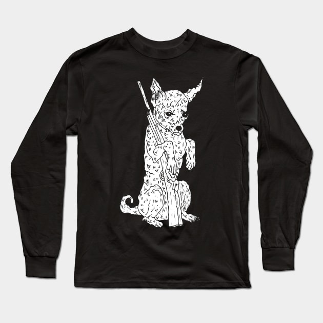 Hunting Dog Long Sleeve T-Shirt by AllieHartleyArt